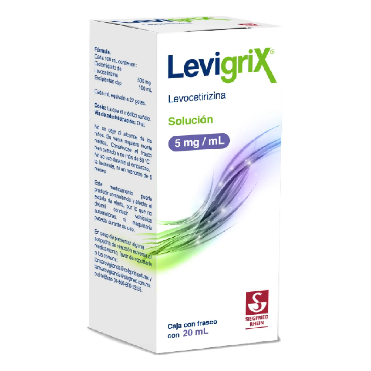LEVIGRIX 5MG/ML SOL 20 ML