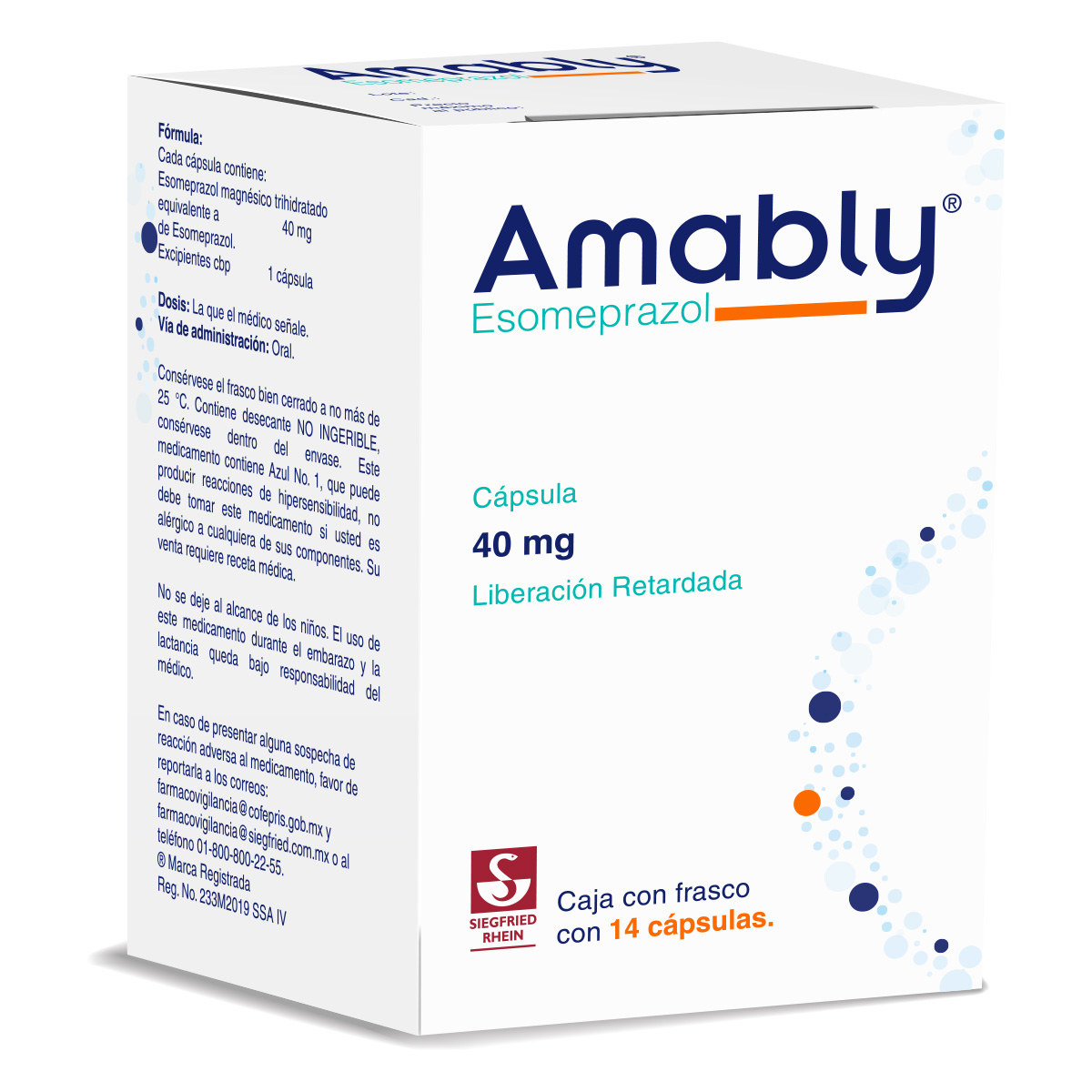Amably Liberación Prolongada 40 Mg 14 Cápsulas AMABLY LP 40 MG 14 CAPS ...