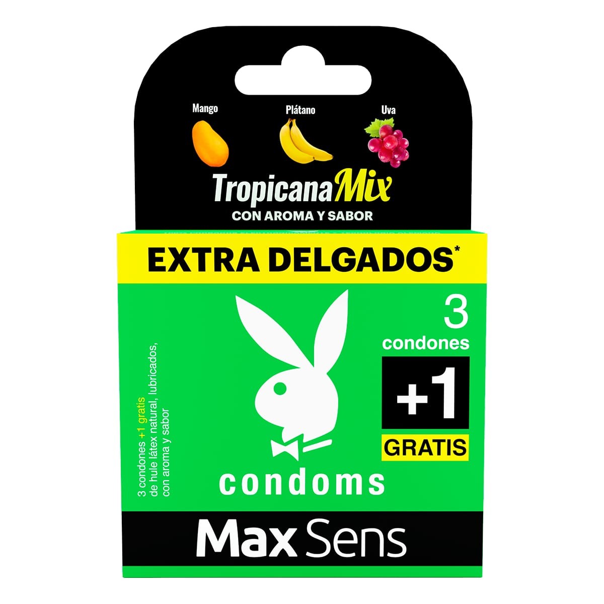 PRESERV PLAYBOY TROPICANA MIX 3+1 - Circulo de la Salud Oro